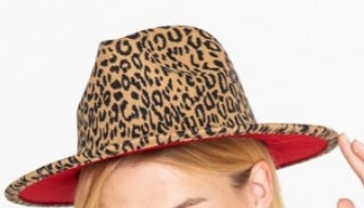 Spotted Leopard Fedora Hat