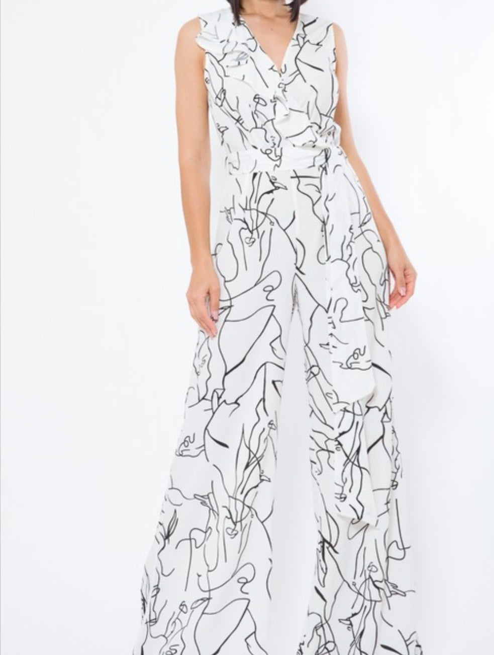 Goddess Print Jumpsuit