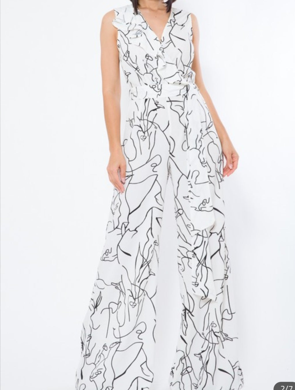 Goddess Print Jumpsuit