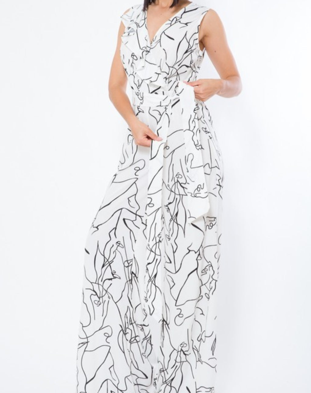 Goddess Print Jumpsuit