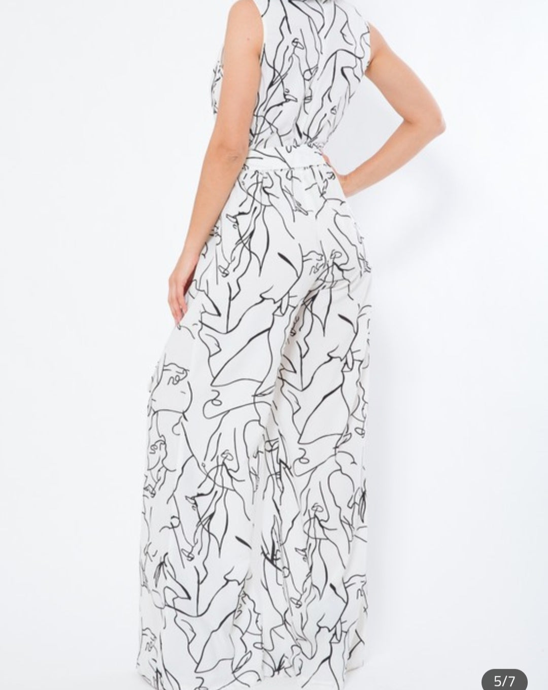 Goddess Print Jumpsuit