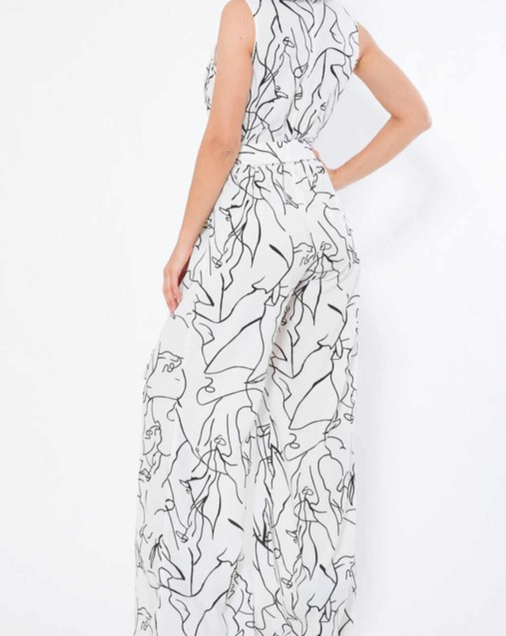 Goddess Print Jumpsuit