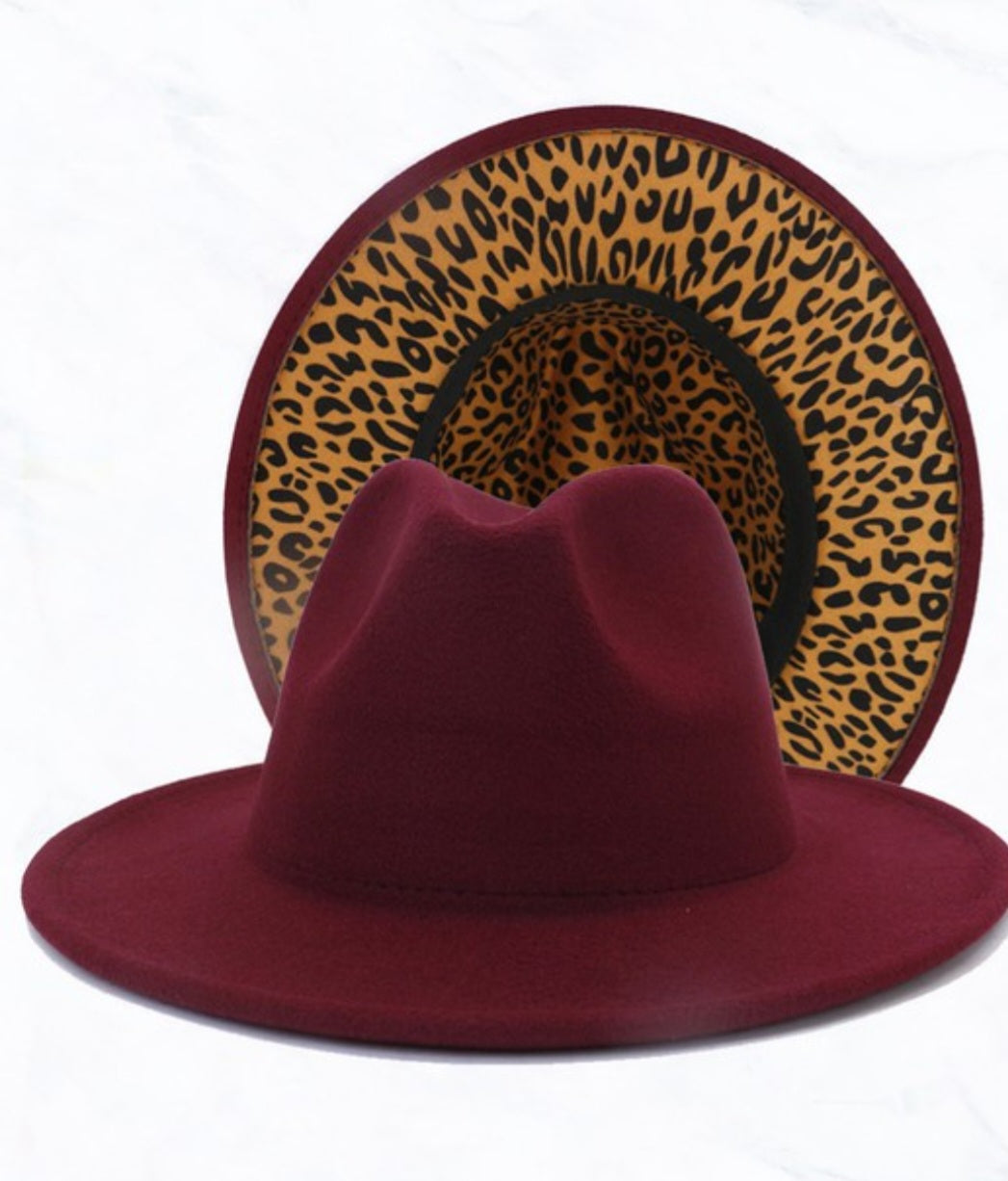 Double-Sided Leopard Hat